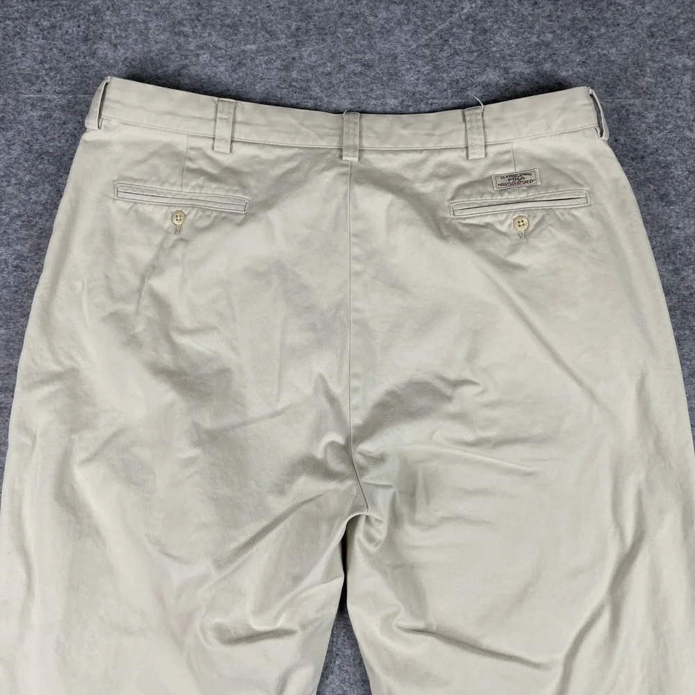 Polo Ralph Lauren Chino Pants Mens 40x32 (Fits 38x31) Tan Philip Classic Twill